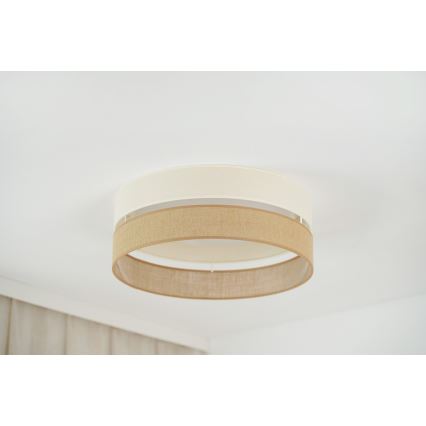 Brilagi - LED himmennettävä kattovalaisin ROYAL YUTE LED/24W/230V halkaisija 45 cm 3000/4000/6500K beige/kerma + kaukosäädin