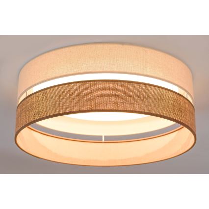 Brilagi - LED himmennettävä kattovalaisin ROYAL YUTE LED/24W/230V halkaisija 45 cm 3000/4000/6500K beige/kerma + kaukosäädin