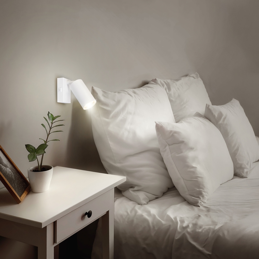 Brilagi - LED RGBW himmennettävä seinäspotti SELE 1xGU10/4,8W/230V 3000K valkoinen + kaukosäädin