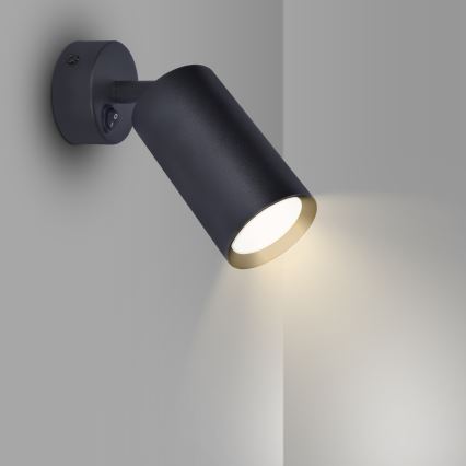 Brilagi - LED RGBW himmennettävä seinäspot-valaisin SELE 1xGU10/4,8W/230V 3000K musta + kaukosäädin