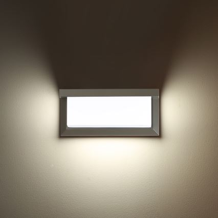 Brilagi - LED-himmennettävä ulkoseinävalaisin BRICKY 1xE27/6W/230V 2700-6500K IP54 harmaa