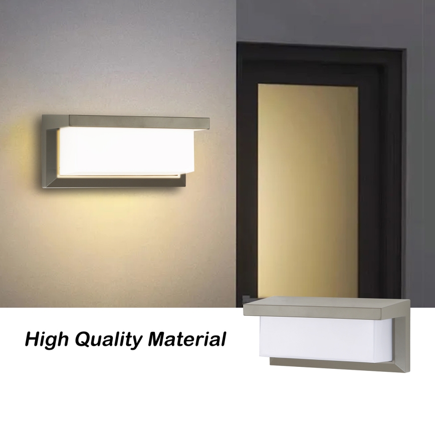 Brilagi - LED-himmennettävä ulkoseinävalaisin BRICKY 1xE27/6W/230V 2700-6500K IP54 harmaa