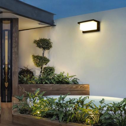 Brilagi - LED-himmennettävä ulkoseinävalaisin BRICKY 1xE27/6W/230V 2700-6500K IP54 musta