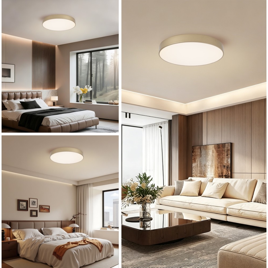 BRILAGI - POOL SMART himmennettävä LED-kattovalaisin LED/60W/230V 3000-6000K Ø 50 cm Wi-Fi Tuya kultainen + kaukosäädin