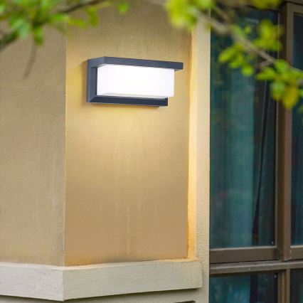 Brilagi - LED-himmennettävä ulkoseinävalaisin BRICKY 1xE27/6W/230V 2700-6500K IP54 antrasiitti