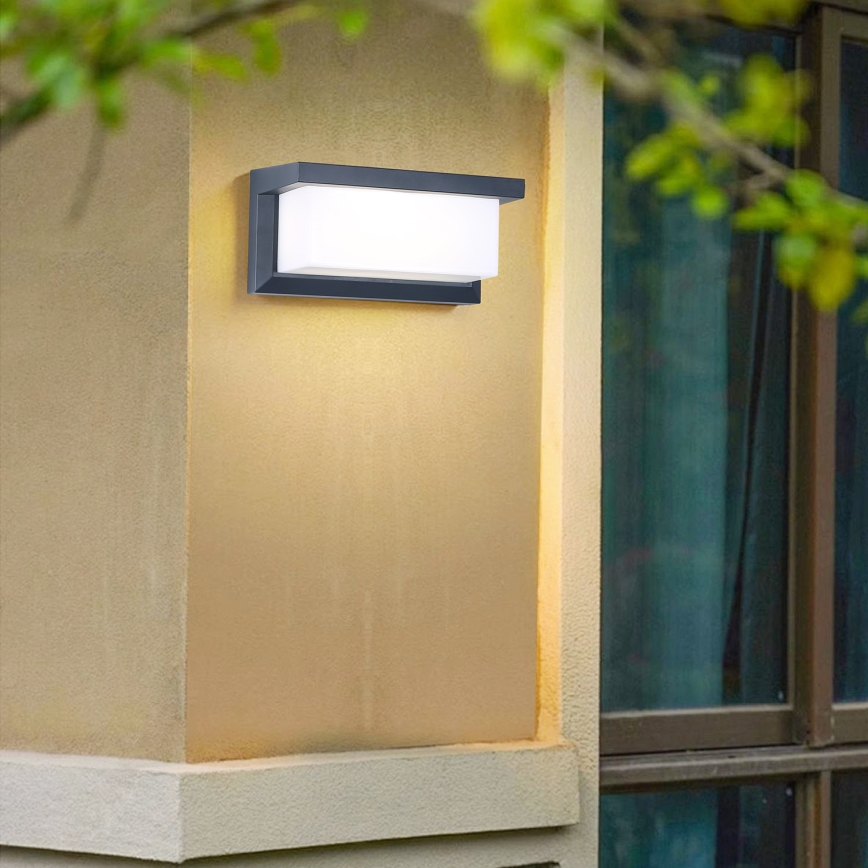 Brilagi - LED-himmennettävä ulkoseinävalaisin BRICKY 1xE27/6W/230V 2700-6500K IP54 antrasiitti