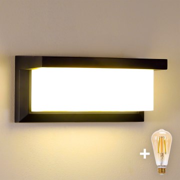 Brilagi - LED-himmennettävä ulkoseinävalaisin BRICKY 1xE27/6W/230V 2700-6500K IP54 musta