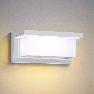 Brilagi - LED-himmennettävä ulkoseinävalaisin BRICKY 1xE27/6W/230V 2700-6500K IP54 valkoinen