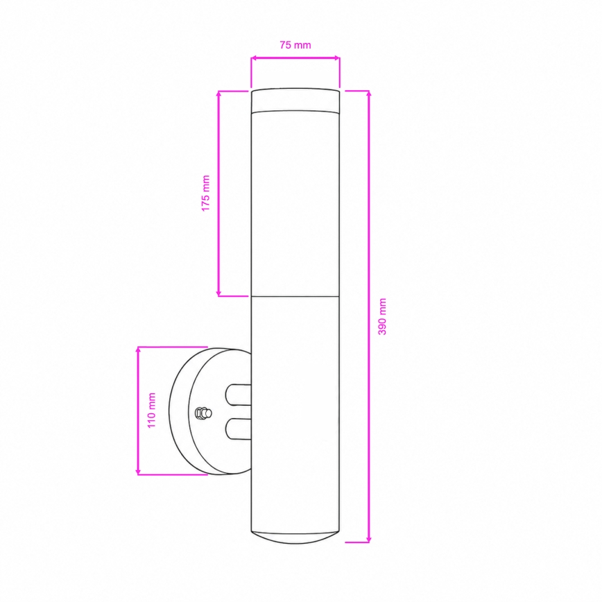 BRILAGI - LED-himmennettävä ulkoseinälamppu ELIA 1xE27/6W/230V 2700-6500K IP44 Wi-Fi mattakromi
