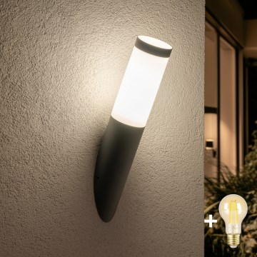 BRILAGI - LED himmennettävä ulkoseinävalaisin ELIA 1xE27/6W/230V 2700-6500K IP44 Wi-Fi antrasiitti