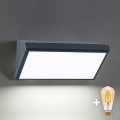 Brilagi - LED-himmennettävä ulkoseinävalaisin TRIANGLE 1xE27/6W/230V 2700-6500K IP65 antrasiitti