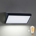 Brilagi - LED himmennettävä ulkoseinävalaisin TRIANGLE 1xE27/6W/230V 2700-6500K IP65 musta