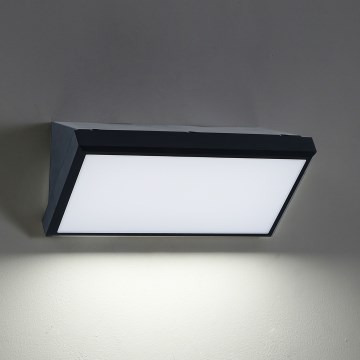 Brilagi - LED himmennettävä ulkoseinävalaisin TRIANGLE 1xE27/6W/230V 2700-6500K IP65 musta
