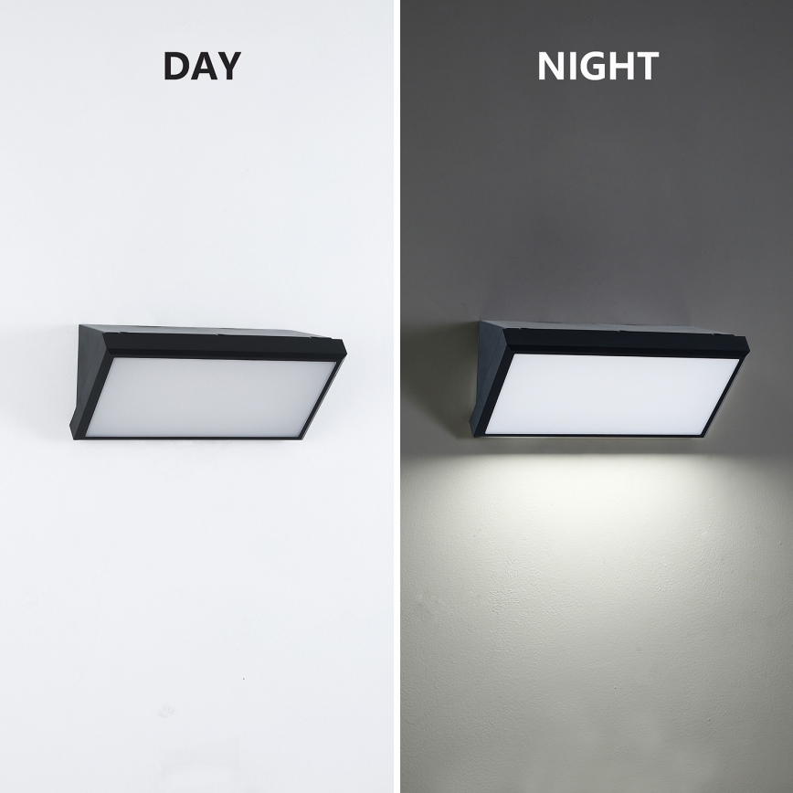 Brilagi - LED himmennettävä ulkoseinävalaisin TRIANGLE 1xE27/6W/230V 2700-6500K IP65 musta