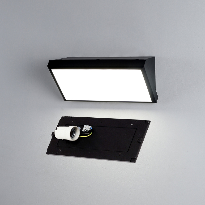 Brilagi - LED himmennettävä ulkoseinävalaisin TRIANGLE 1xE27/6W/230V 2700-6500K IP65 musta