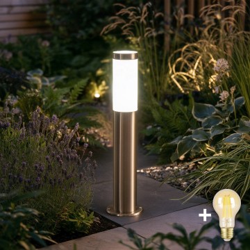 BRILAGI - LED himmennettävä ulkovalaisin ELIA 1xE27/6W/230V 2700-6500K IP44 Wi-Fi 50 cm mattakromi