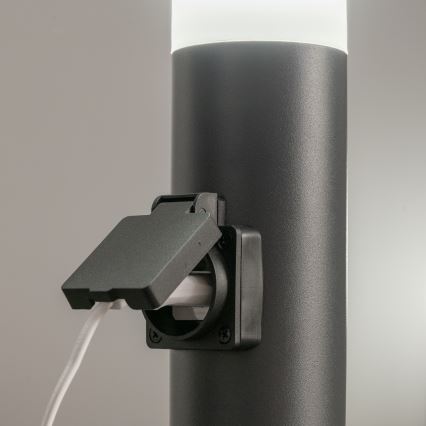 BRILAGI - LED himmennettävä ulkovalaisin pistorasialla ELIA 1xE27/6W/230V 2700-6500K IP44 Wi-Fi 50 cm antrasiitti