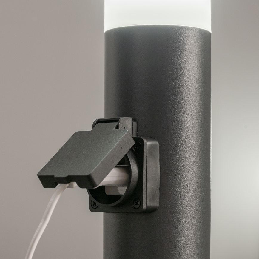 BRILAGI - LED himmennettävä ulkovalaisin pistorasialla ELIA 1xE27/6W/230V 2700-6500K IP44 Wi-Fi 50 cm antrasiitti