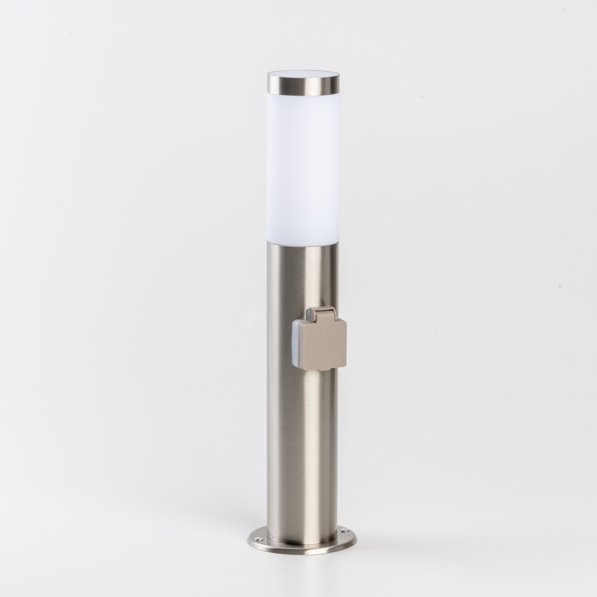 BRILAGI - LED himmennettävä ulkovalaisin pistorasialla ELIA 1xE27/6W/230V 2700-6500K IP44 Wi-Fi 50 cm mattakromi