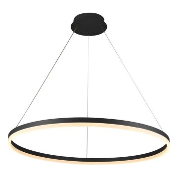 Brilagi - LED-himmennettävä vaijeririippuvalaisin CIRCLE LED/55W/230V 3000-6500K halkaisija 80 cm musta + kauko-ohjain