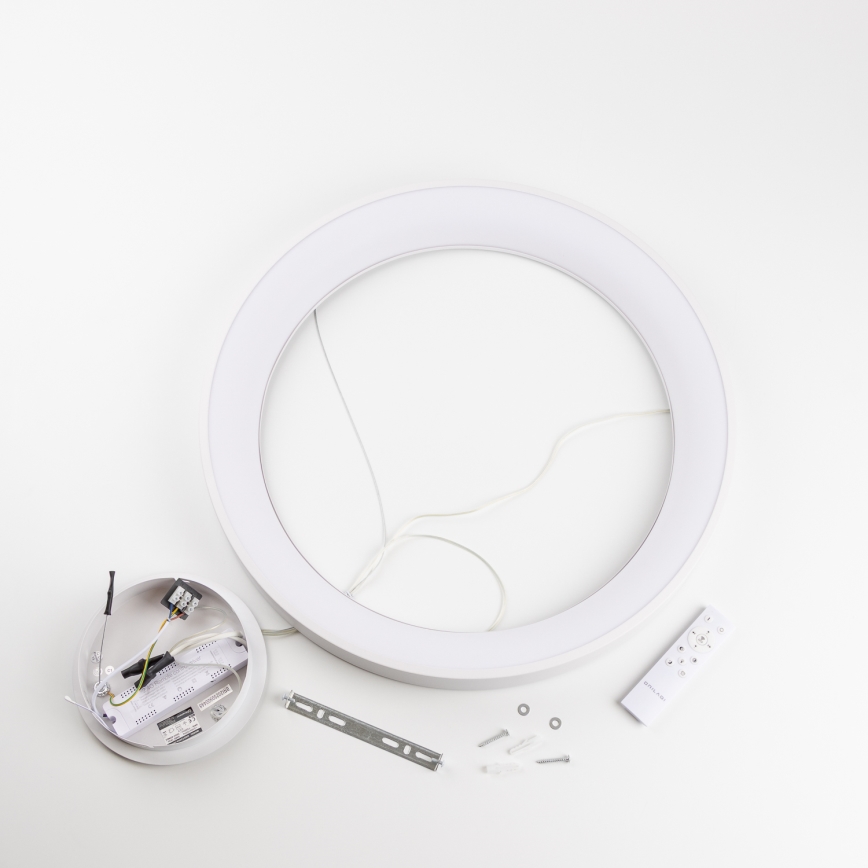 Brilagi - LED himmennettävä riippuvalaisin vaijerilla FALCON II LED/99W/230V 3000-6500K halkaisija 60 cm valkoinen + kaukosäädin