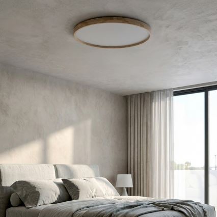 Brilagi - LED himmennettävä kattovalaisin ALSON LED/72W/230V 3000-6500K tammi, halkaisija 78 cm + kaukosäädin