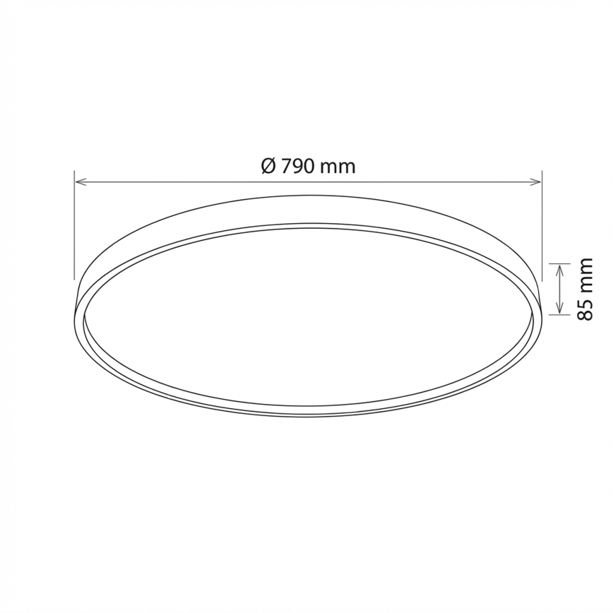 Brilagi - LED himmennettävä kattovalaisin ALSON LED/72W/230V 3000-6500K tammi, halkaisija 78 cm + kaukosäädin