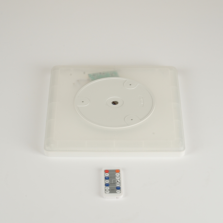 Brilagi - LED himmennettävä valaisin liiketunnistimella ja hämäräkytkimellä ULTRA OHUT LED/18W/230V 30x30 cm + kaukosäädin