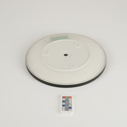 Brilagi - LED himmennettävä valaisin liiketunnistimella ja hämäräkytkimellä ULTRA OHUT LED/18W/230V halkaisija 30 cm + kaukosäädin