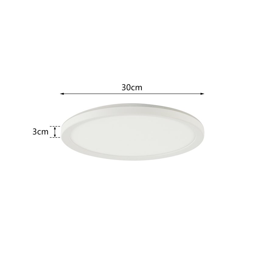 Brilagi - LED himmennettävä valaisin liiketunnistimella ja hämäräkytkimellä ULTRA OHUT LED/18W/230V halkaisija 30 cm + kaukosäädin