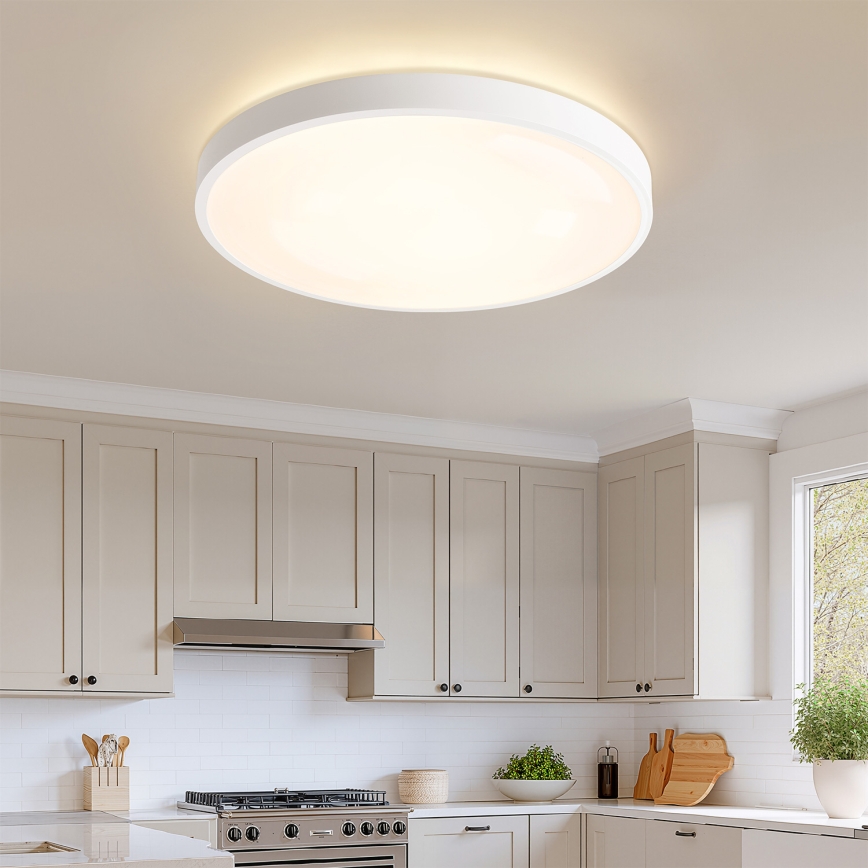 Brilagi - LED-himmennettävä kattovalaisin GLASS POOL DOUBLE LED/80W/230V 3000-6000K 60 cm valkoinen + kaukosäädin