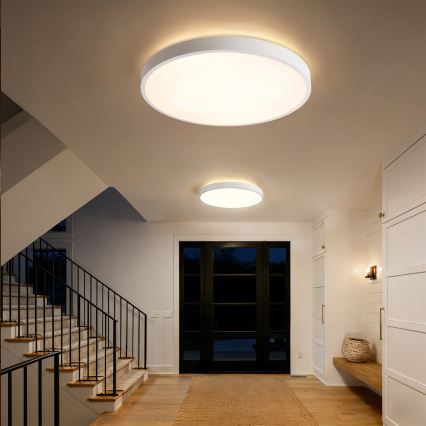 Brilagi - LED-himmennettävä kattovalaisin GLASS POOL DOUBLE LED/80W/230V 3000-6000K 60 cm valkoinen + kaukosäädin