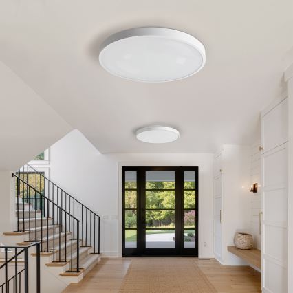 Brilagi - LED-himmennettävä kattovalaisin GLASS POOL DOUBLE LED/80W/230V 3000-6000K 60 cm valkoinen + kaukosäädin