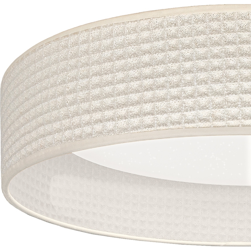 BRILAGI - LED-himmennettävä kattovalaisin VELVET SMARTIX STARS LED/24W/230V 3000-6000K halkaisija 45 cm kerma Wi-Fi Tuya Beacon + kaukosäädin