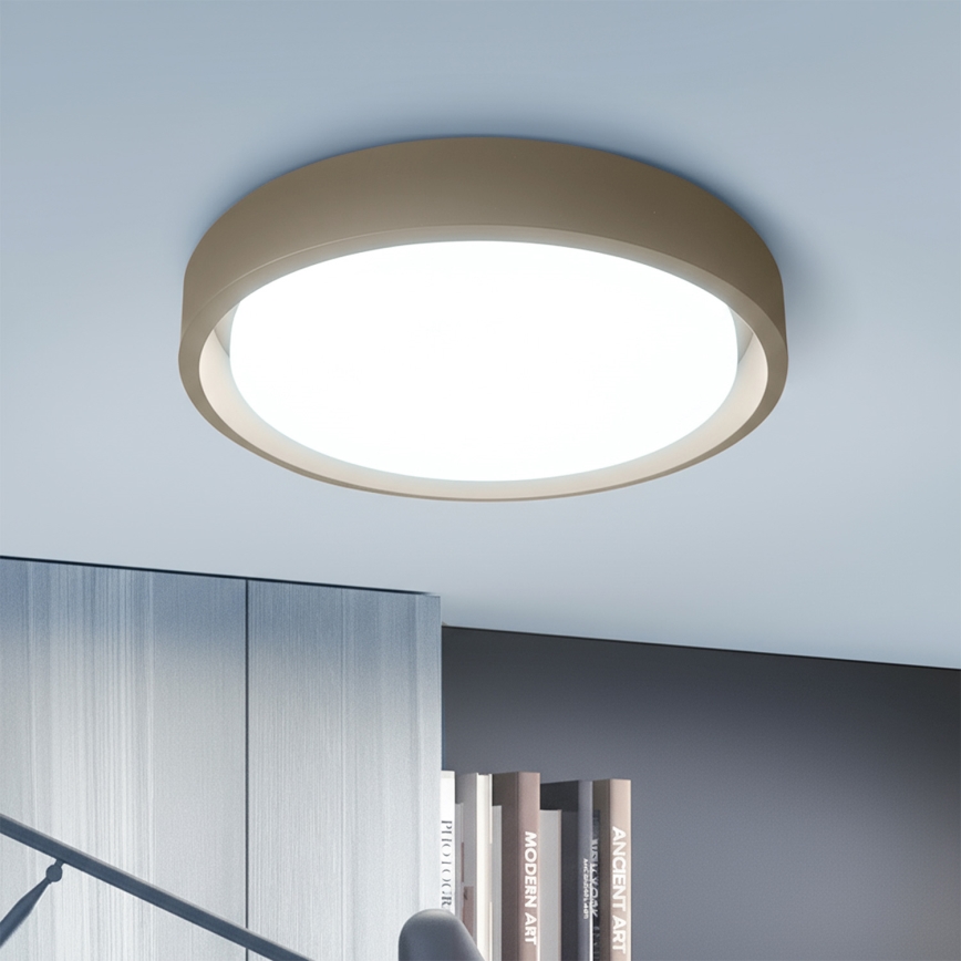 Brilagi - LED-himmennettävä kattovalaisin MATTEO LED/48W/230V 3000-6500K Ø 41 cm taupe + kaukosäädin