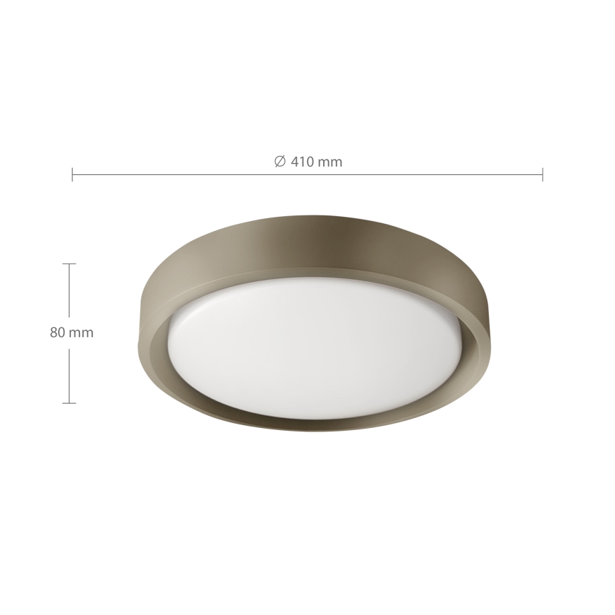 Brilagi - LED-himmennettävä kattovalaisin MATTEO LED/48W/230V 3000-6500K Ø 41 cm taupe + kaukosäädin