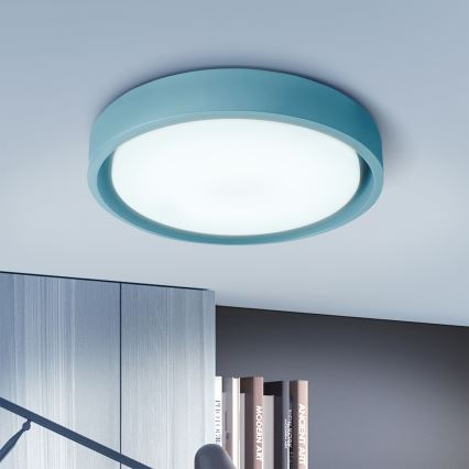 Brilagi - LED-himmennettävä kattovalaisin MATTEO LED/48W/230V 3000–6500K Ø 41 cm turkoosi + kaukosäädin