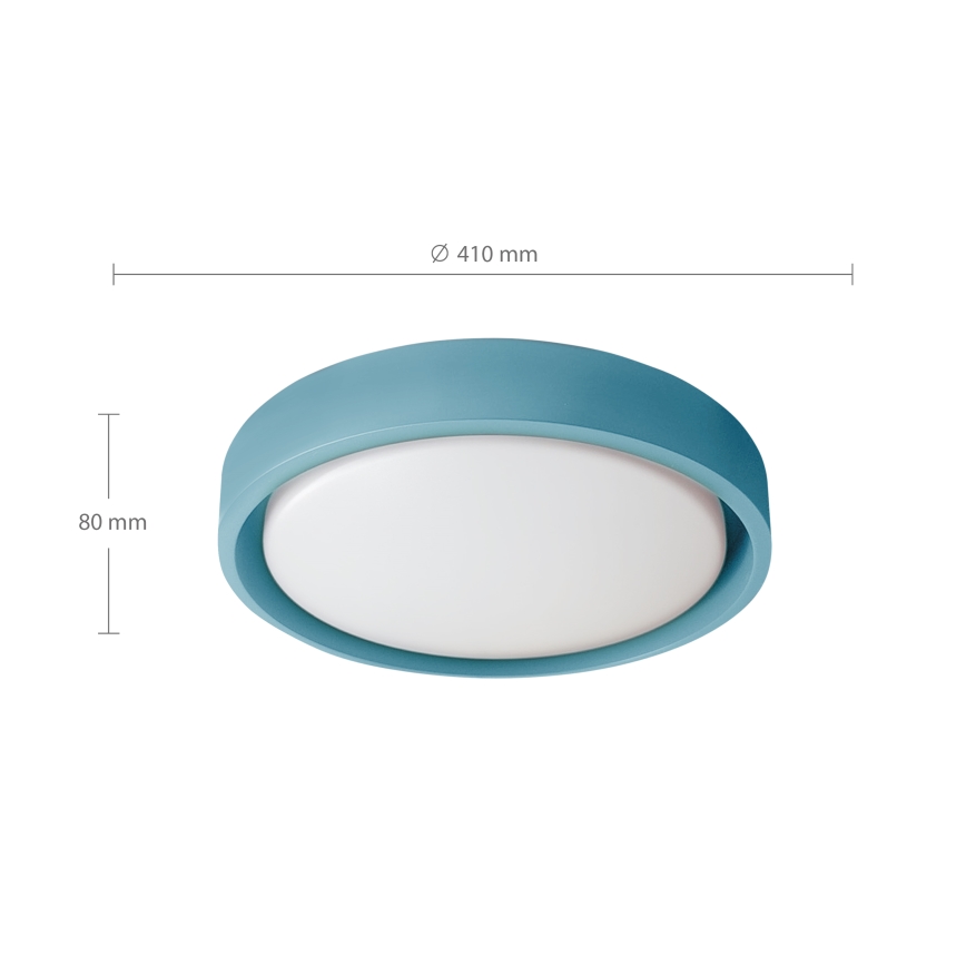 Brilagi - LED-himmennettävä kattovalaisin MATTEO LED/48W/230V 3000–6500K Ø 41 cm turkoosi + kaukosäädin