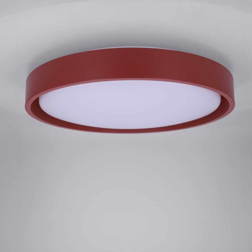 Brilagi - himmennettävä LED-kattovalaisin MATTEO 48W/230V 3000–6500K Ø 41 cm, punainen + kaukosäädin