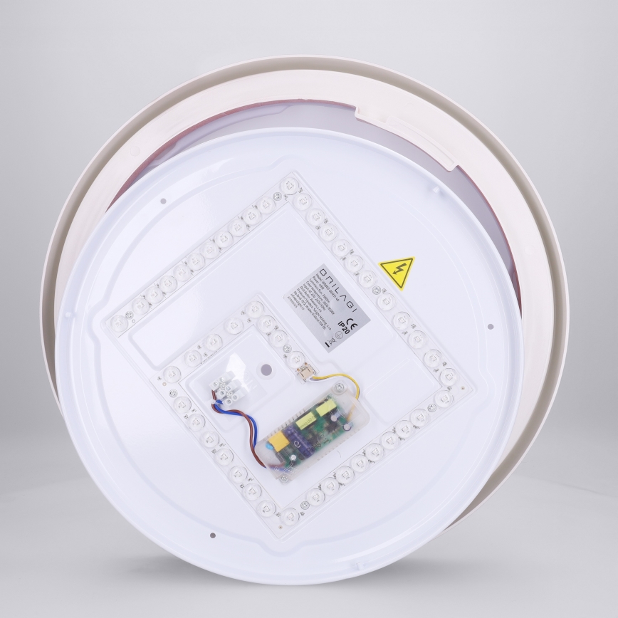Brilagi - himmennettävä LED-kattovalaisin MATTEO 48W/230V 3000–6500K Ø 41 cm, punainen + kaukosäädin