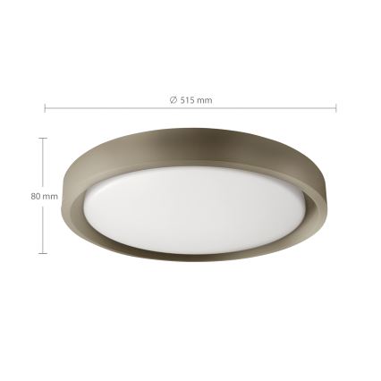Brilagi - himmennettävä LED-kattovalaisin MATTEO LED/60W/230V 3000–6500K Ø 51,5 cm taupe + kaukosäädin