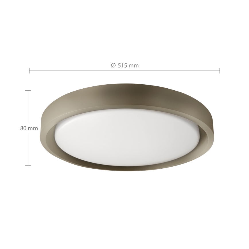 Brilagi - himmennettävä LED-kattovalaisin MATTEO LED/60W/230V 3000–6500K Ø 51,5 cm taupe + kaukosäädin