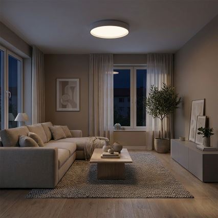 Brilagi - LED-himmennettävä kattovalaisin NANCI LED/60W/230V 3000-6500K halkaisija 49 cm valkoinen + kaukosäädin