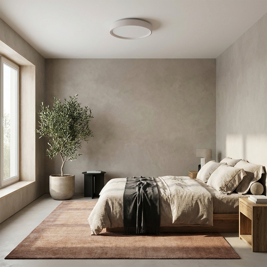 Brilagi - LED-himmennettävä kattovalaisin NANCI LED/60W/230V 3000-6500K halkaisija 49 cm valkoinen + kaukosäädin