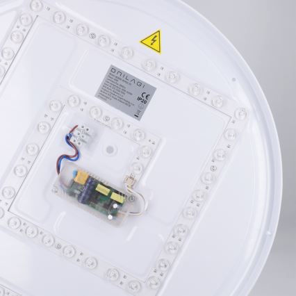 Brilagi - LED-himmennettävä kattovalaisin NANCI LED/60W/230V 3000-6500K halkaisija 49 cm valkoinen + kaukosäädin