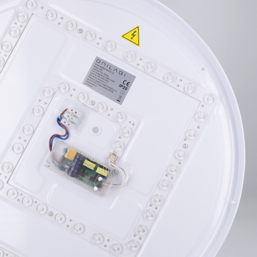 Brilagi - LED-himmennettävä kattovalaisin NANCI LED/60W/230V 3000-6500K halkaisija 49 cm valkoinen + kaukosäädin