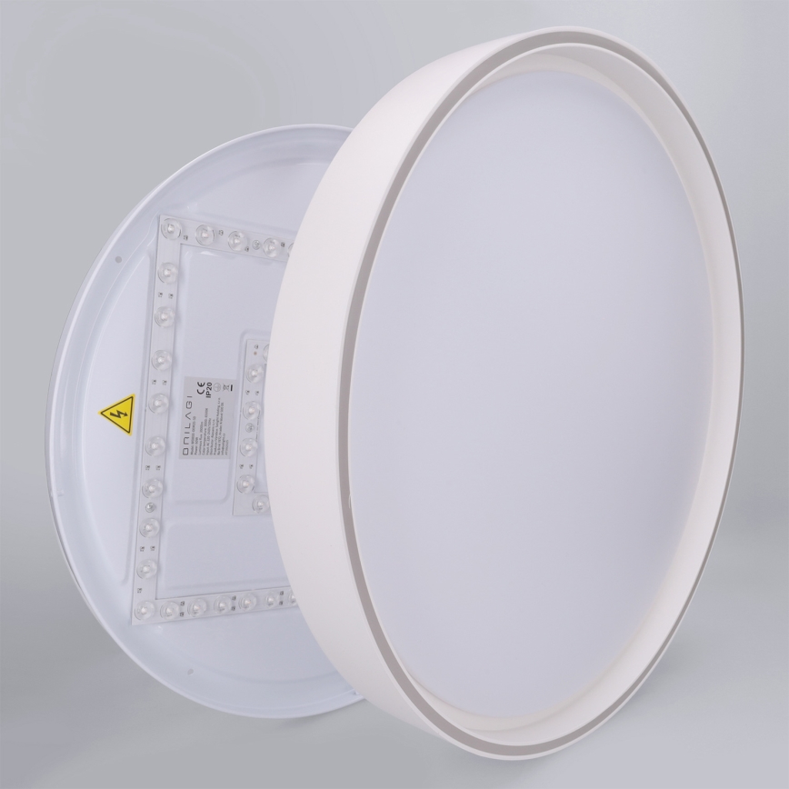 Brilagi - LED-himmennettävä kattovalaisin NANCI LED/60W/230V 3000-6500K halkaisija 49 cm valkoinen + kaukosäädin