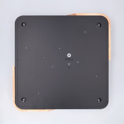 Brilagi - PILANA himmennettävä LED-kattovalaisin LED/48W/230V 3000-6500K tammi/musta 42x42 cm + kaukosäädin