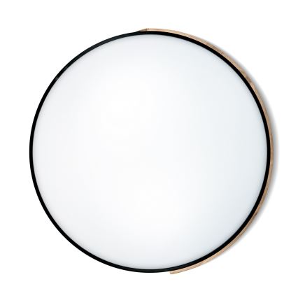 Brilagi - LED himmennettävä kattovalaisin PILANA LED/72W/230V 3000-6500K tammi/musta halkaisija 80 cm + kaukosäädin