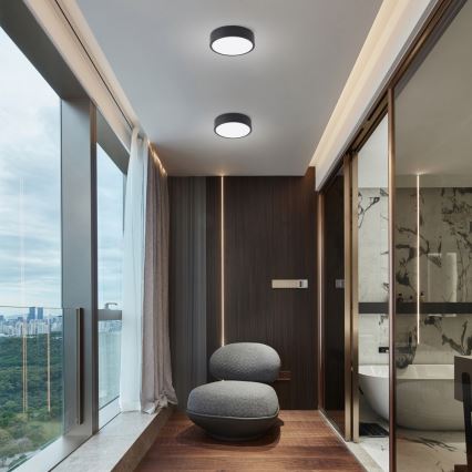 Brilagi - LED himmennettävä kattovalaisin POOL LED/18W/230V 3000–6000K 20 cm musta + kaukosäädin